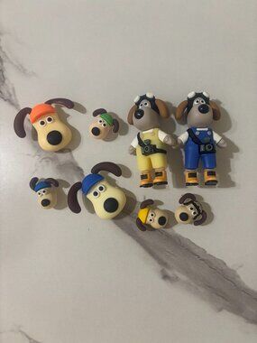 Wallace & Gromit 3D Croc Charms Set | Imported from Korea | Like New | Cute Jibb